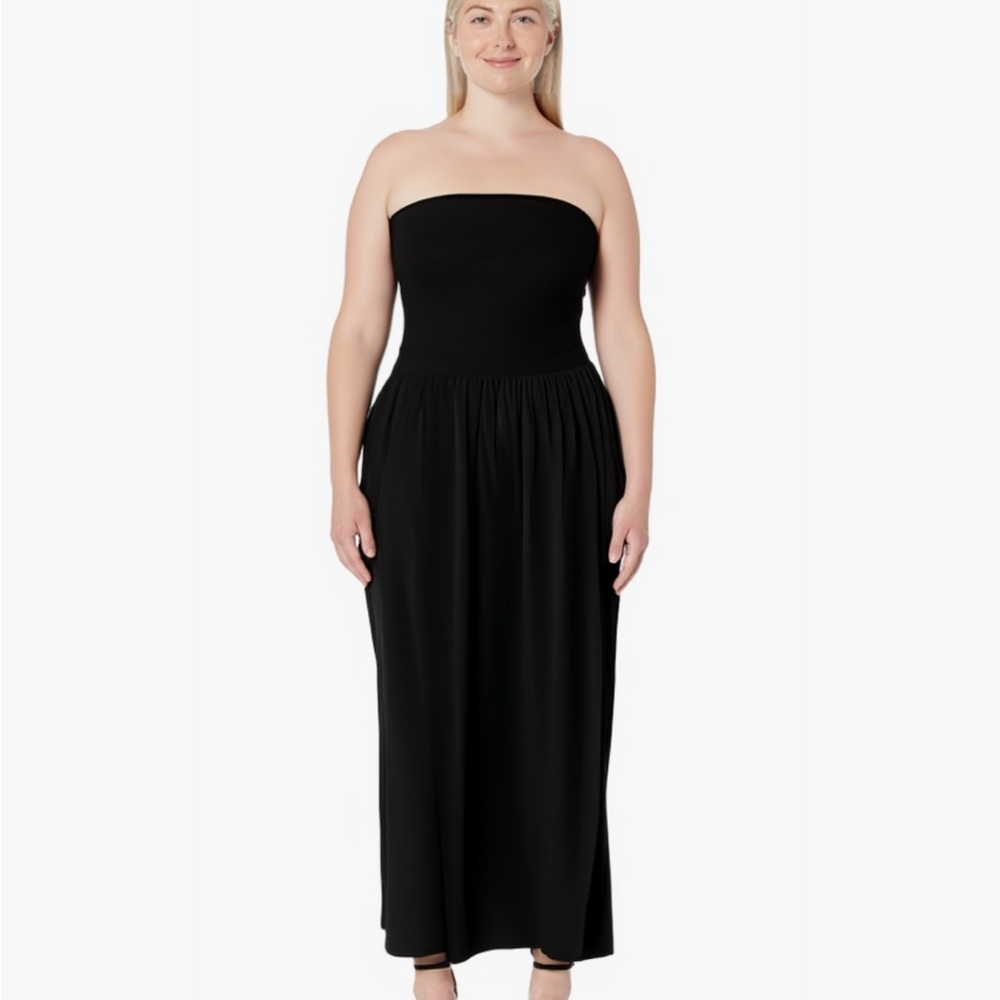 PRETTYGARDEN Women 2025 Summer Elegant Strapless Maxi Dress Tube Top Dress NWT